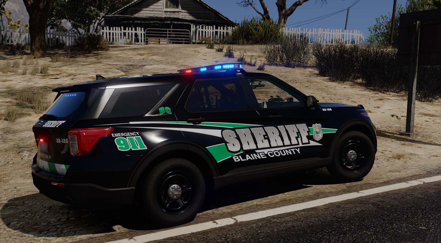 Fictional Sheriff Livery Pack (Blaine)