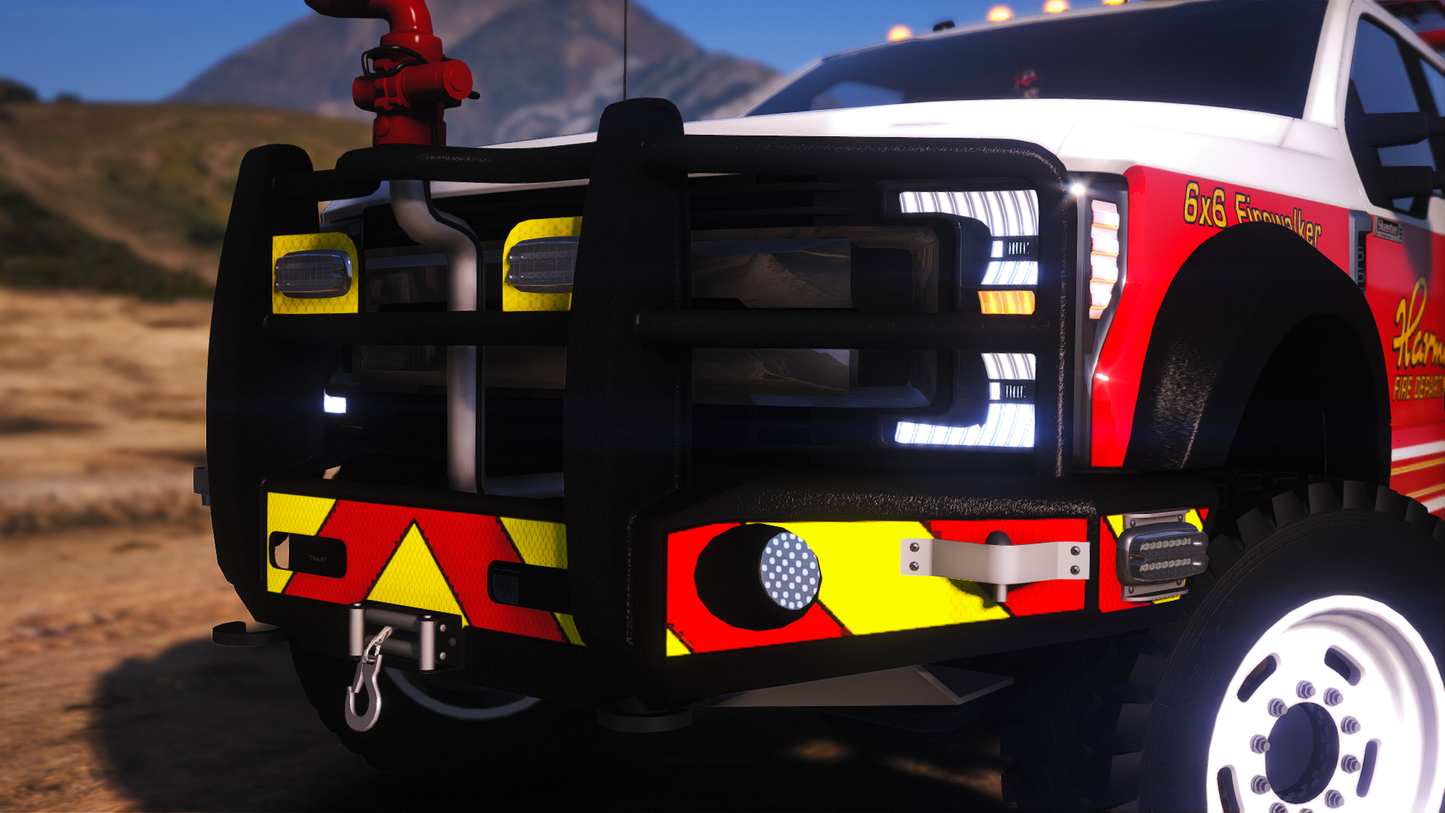 2018 Generic 5500 Class Offroad Crew Cab 6x6 Fire Brush Truck