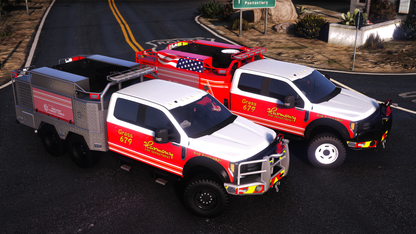 2018 Generic 5500 Class Offroad Crew Cab 6x6 Fire Brush Truck